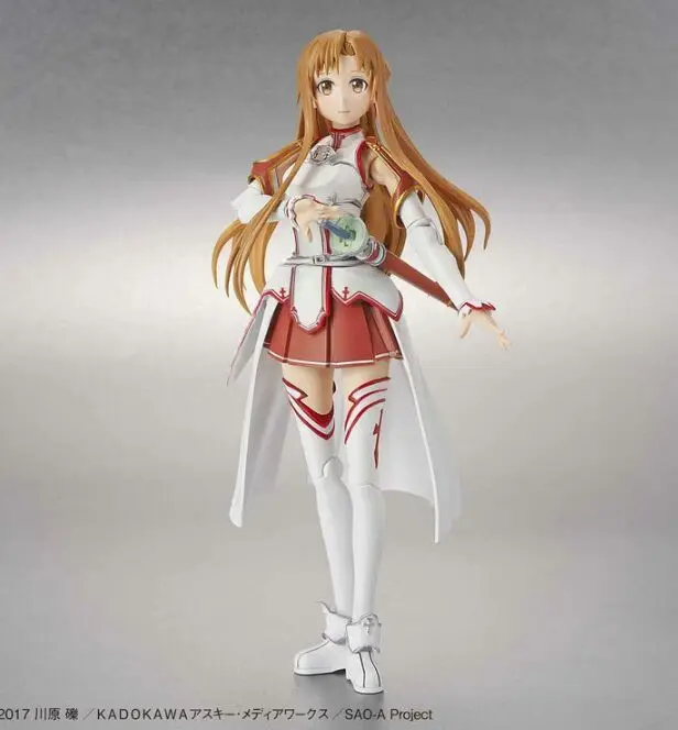 

Original Sword Art Online Yuki Asuna Assembly Action Figures Super Movable Joints Plastic Model Kit Toy