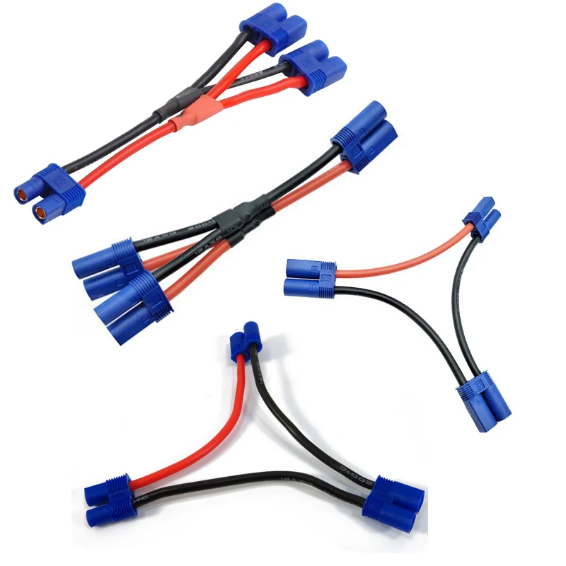 Amass T XT60 Tamiya TRX XT90 EC3 EC5 вилка параллельная серия одна женщина до 2 мужчин провода 12awg силиконовые провода Deans для Lipo батареи