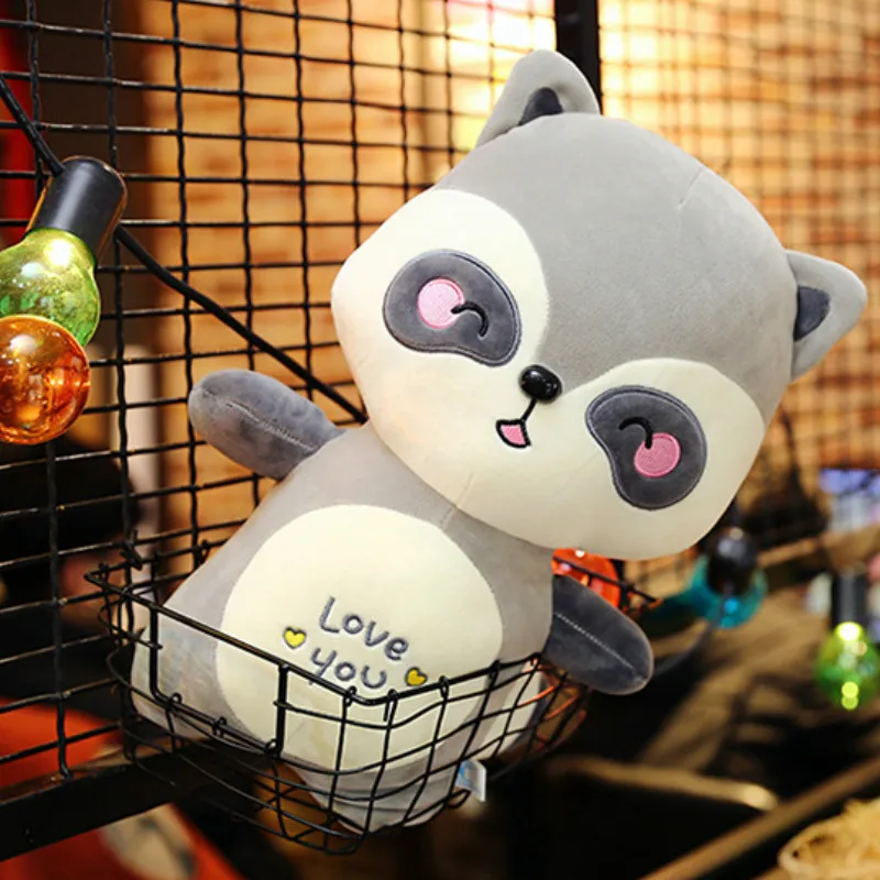 Симпатичная детская подушка енот мягкие игрушки животные для сна Детская кукла