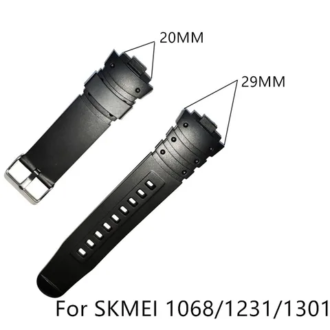Регулируемый сменный ремешок для часов, силиконовый резиновый пластиковый ремешок для наручных часов SKMEI 1251 1025 1155, аксессуары для спортивных часов