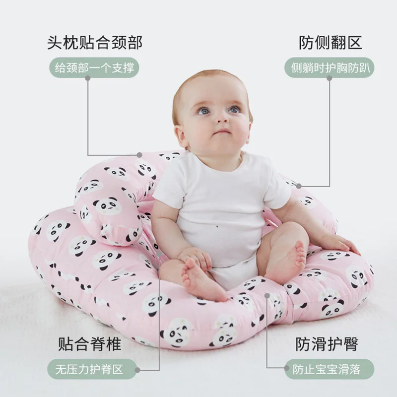Комплект из 2 предметов, детское сиденье на подушку+ u-образная подушка, для новорожденных, детская кровать, детский диван, материнское Грудное вскармливание, подушка