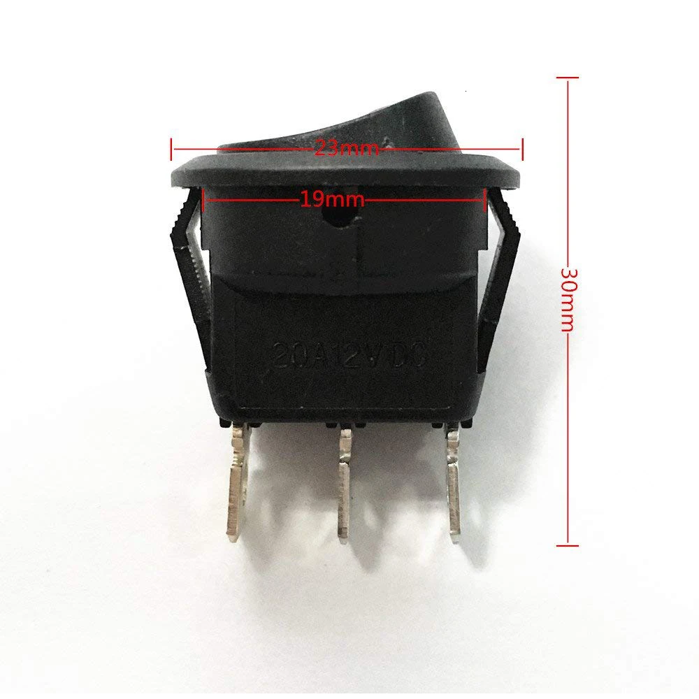 Switch 3 pinos Interruptor ON-OFF Roqueiro 12 V led rocker switch Led Dot Luz LED barco Toggle illuminated Car Dash Dashboard |