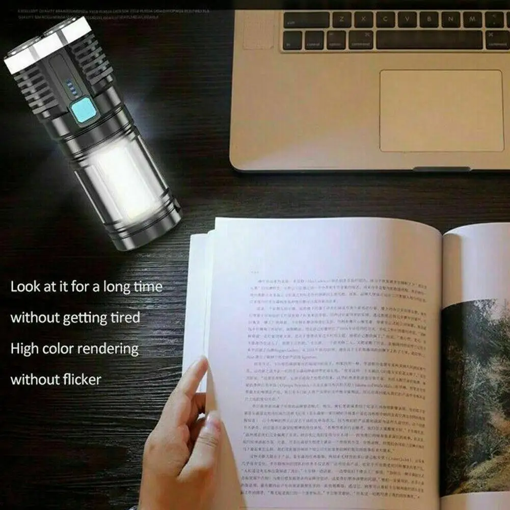 4-ядерный суперъяркий перезаряжаемый наружный Многофункциональный светодиодный