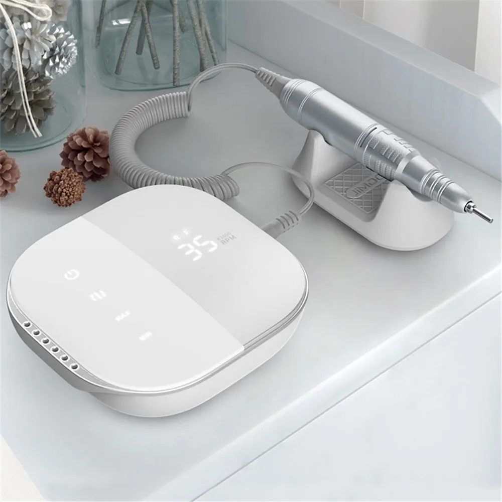 

New Design 35000 RPM Electric Nail Drill Machine HD LED Display Touch Manicure Machine for All UV Gel Nail Grinding Tool JMD-108