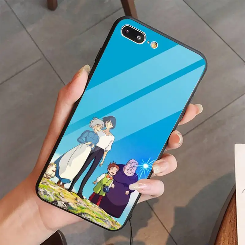 

Howls Moving Castle Japanese anime high quality Phone Case shell Tempered glass For iphone 5C 6 6S 7 8 plus X XS XR 11 PRO MAX