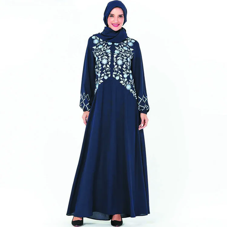 

high quality embroidery abaya dubai kaftan muslim women dress turkey abayas