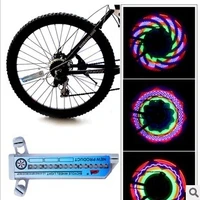 newest colorful rainbow 32 led motorcycle cycling bicycle bike wheel signal tire spoke light 30 changes led bicicleta
