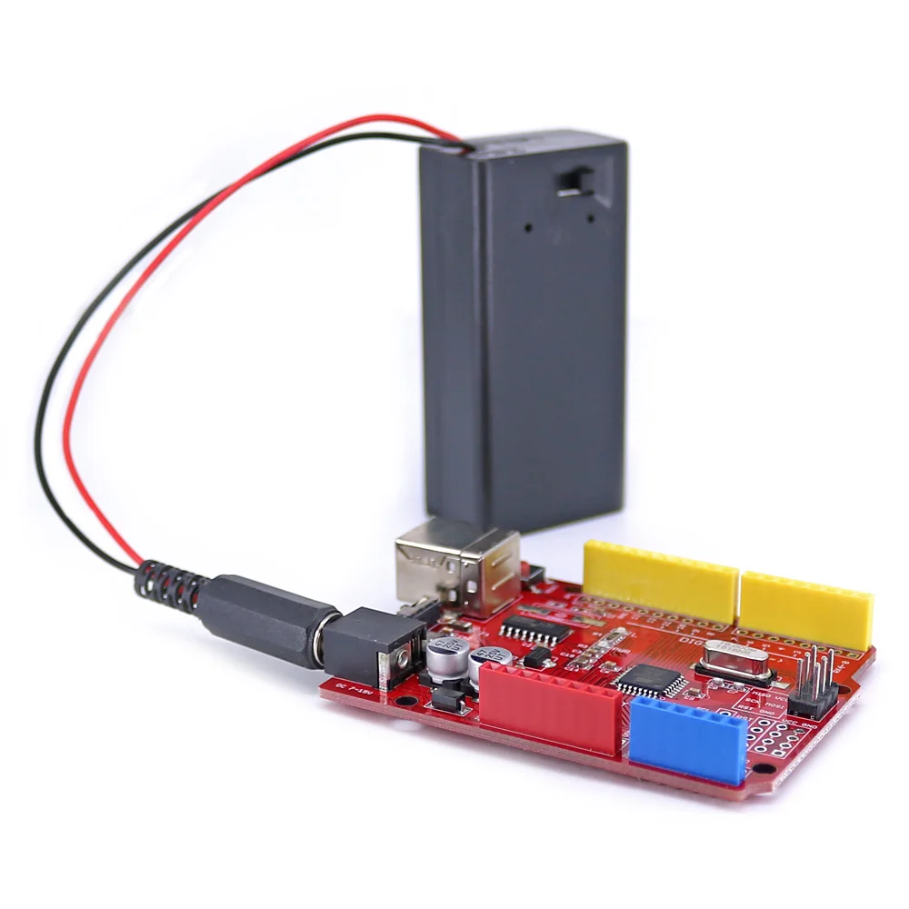 

OPEN-SMART портативный SMD ATmega328P ATmega328PB DIY плата с USB-кабелем и 9V Аккумулятор Чехол комплект совместимый с Arduino
