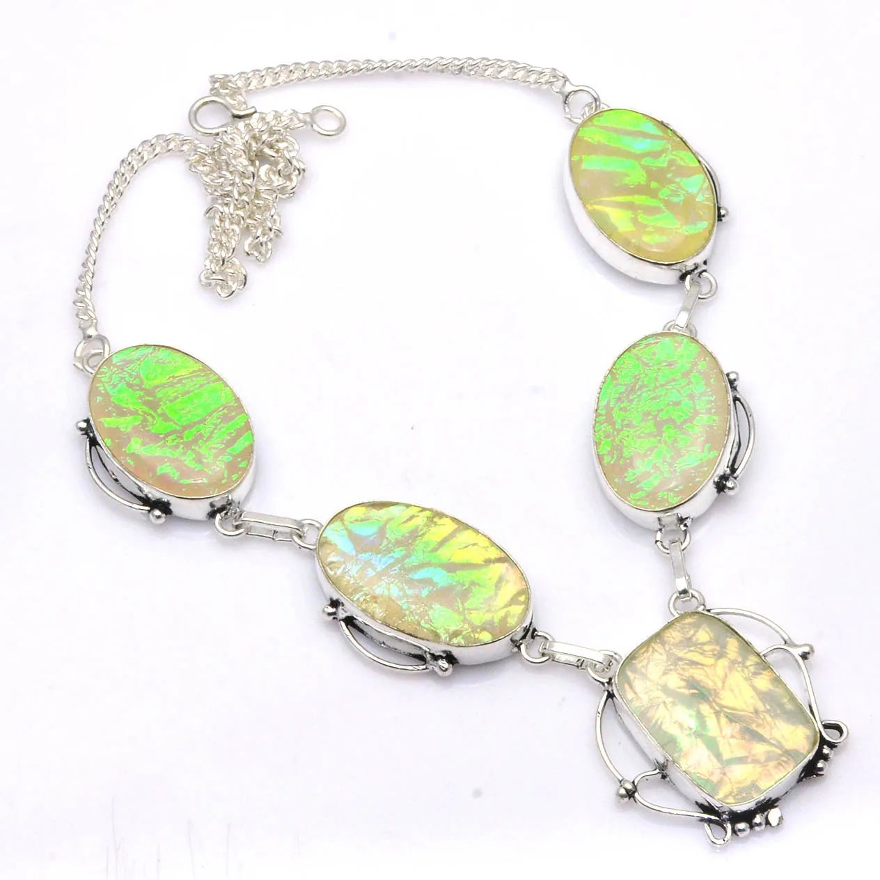 

Genuine Triplet Opal Silver Overlay over Copper, 46.5 cm , N4596-6