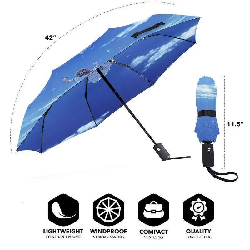 Персонализированные Автоматический напольный зонтик DIY Рисунок Печатный