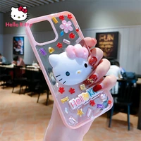 hello kitty case for iphone 6s78pxxrxsxsmax1112pro12mini phone three dimensional relief soft case case cover