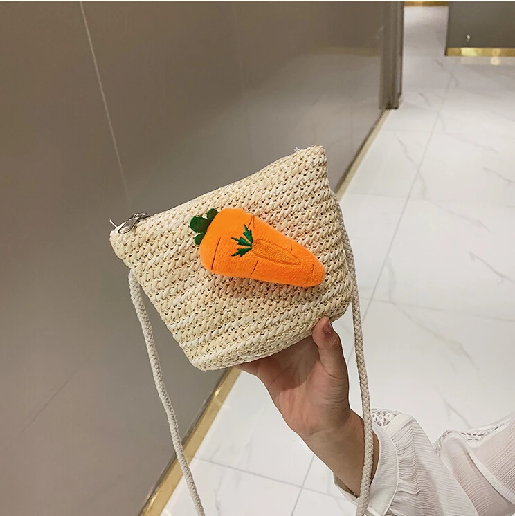 Новинка 2019 года Летняя Детская сумка милая на плечо для девочек соломенная