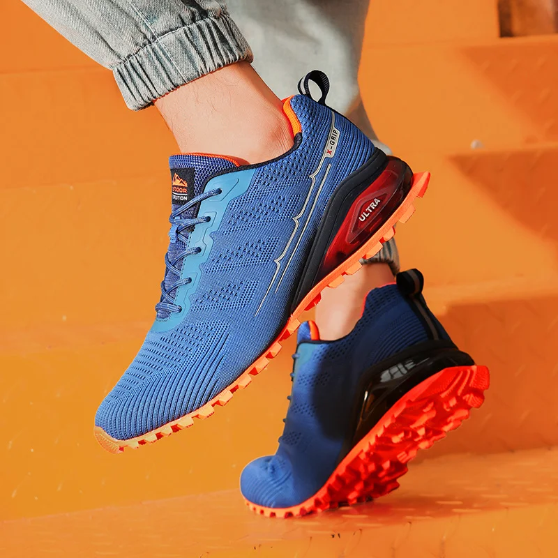 SALUDAS Men's Trail Running Shoes Breathable Winter Outdoor Light Wearproof Non Slip Water Sneakers For Men Sneakers Tennis Shoe