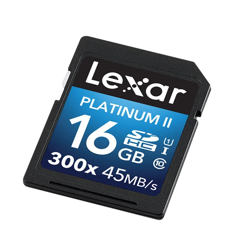 Lexar камера; sd-карта Platinum II 300x SDHC 16 Гб UHS-I/U1 до 45 МБ/с. читать флэш-память для видео высокой четкости, Прямая поставка