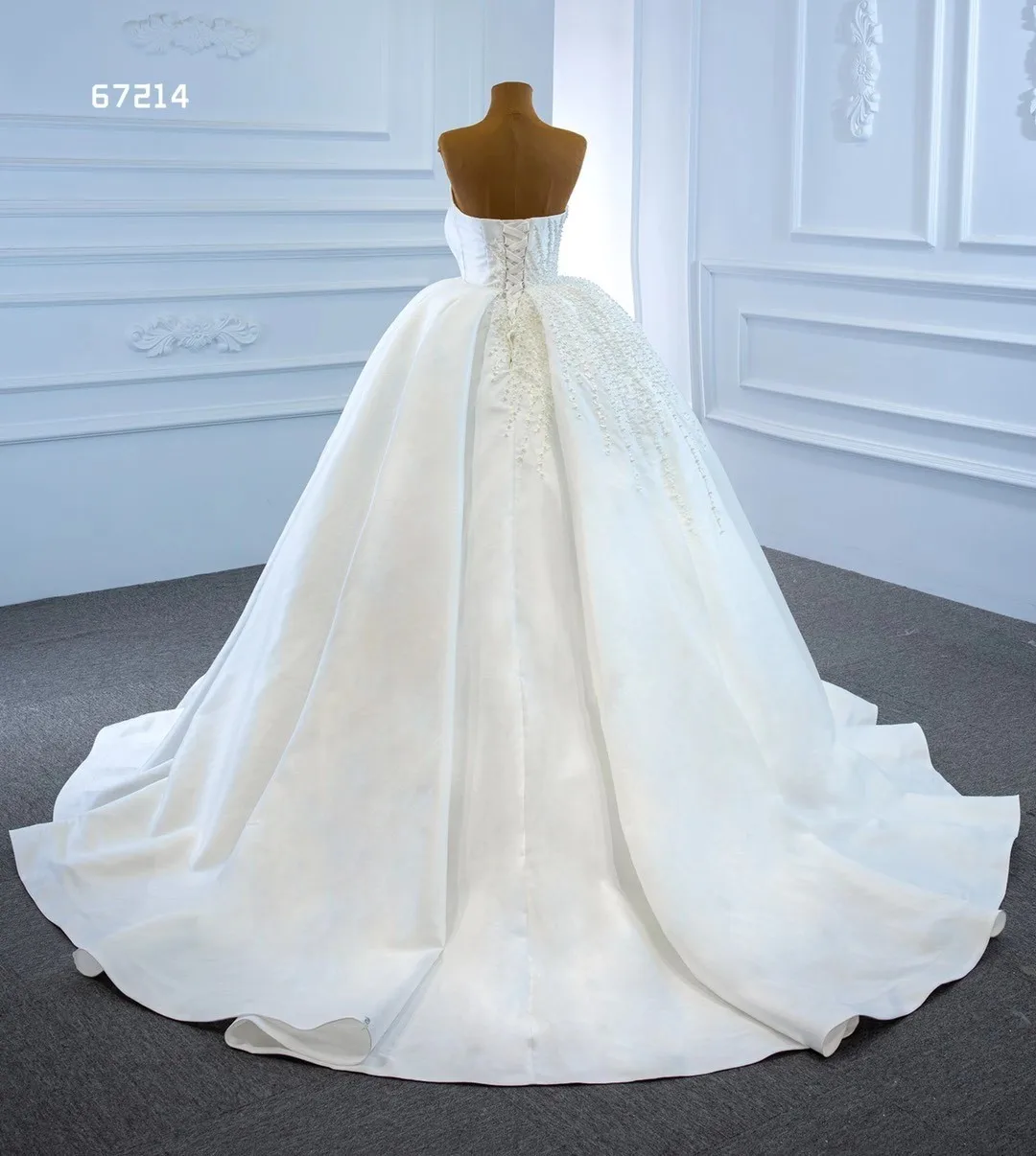 

Robe De Mariage Lace Wedding Dresses For Women 2021 Satin Plus Size Bridal Gowns