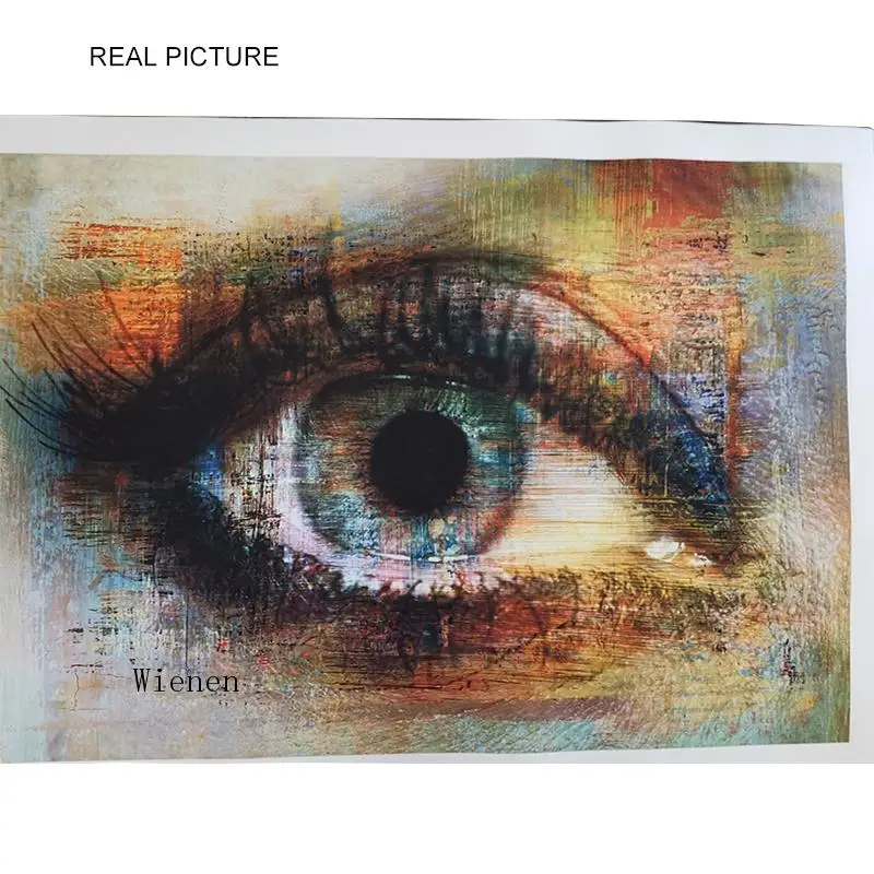 

Abstract Colorful Eye Texture Canvas Painting Graffiti Art Posters and Prints Wall Art Decorative Picture for Living Room Home
