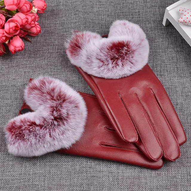 12 цветов Осень Зима Черные перчатки с сенсорным экраном Короткие наручные