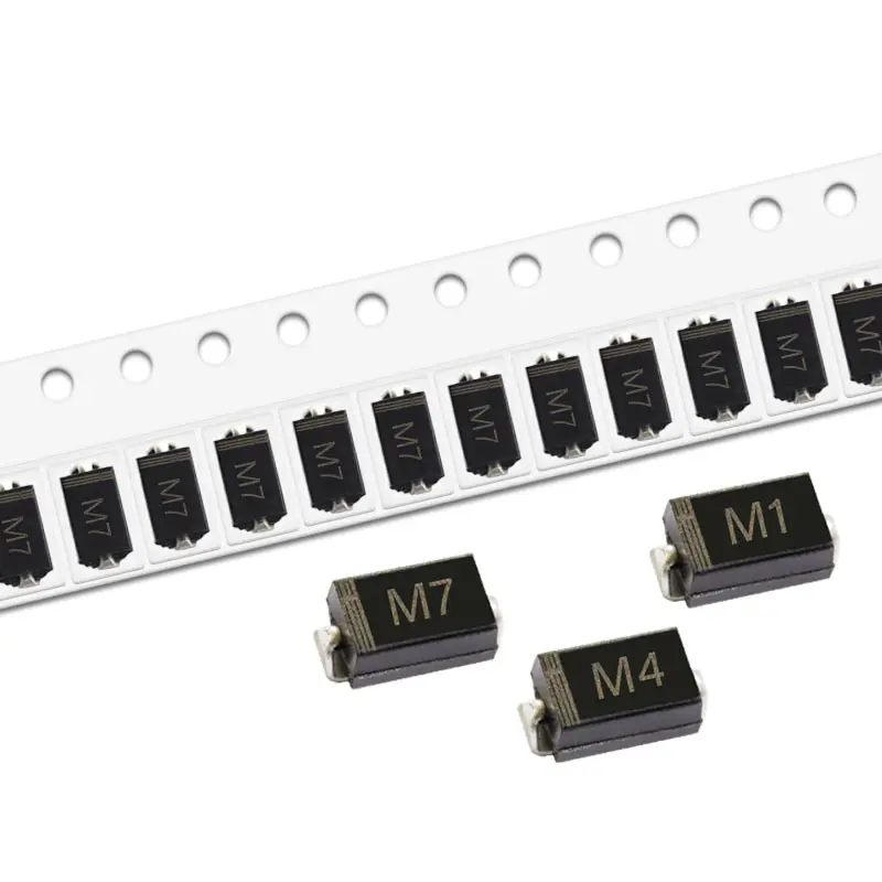 50 шт. SMD выпрямительный диод M7F M7 M4 M2 M1 1A с алюминиевой крышкой 50В 100V 200V 400V 600V 800V 1000V