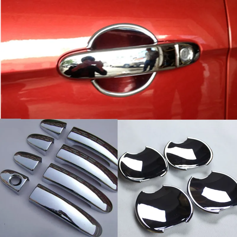 Хром Стилизация Щепка дверные ручки чаши Крышка для Ford S MAX 2007 2008 2009 2010