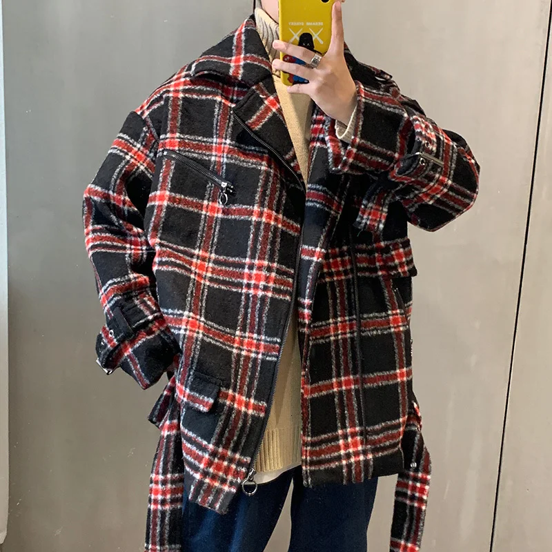 Мужская/Женская Повседневная Уличная одежда плотная Свободная рубашка в стиле