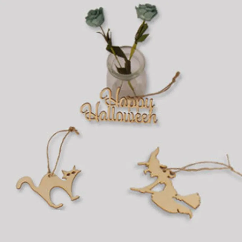 Деревянный милый мини-Кот в форме ведьмы свадебный стол рассеянный Декор модные