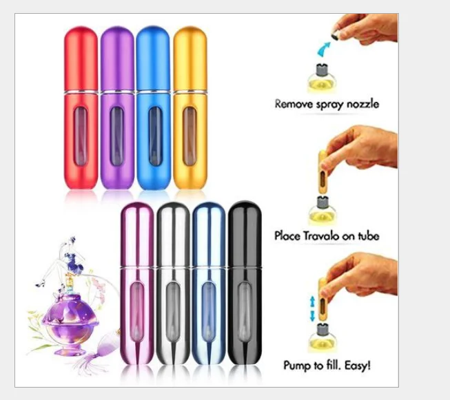 Парфюмерный флакон с распылителем Алюминиевый распылитель портативный дорожный