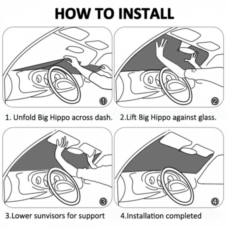 Солнцезащитный козырек для мужчин складной аниме тент лобового стекла с принтом