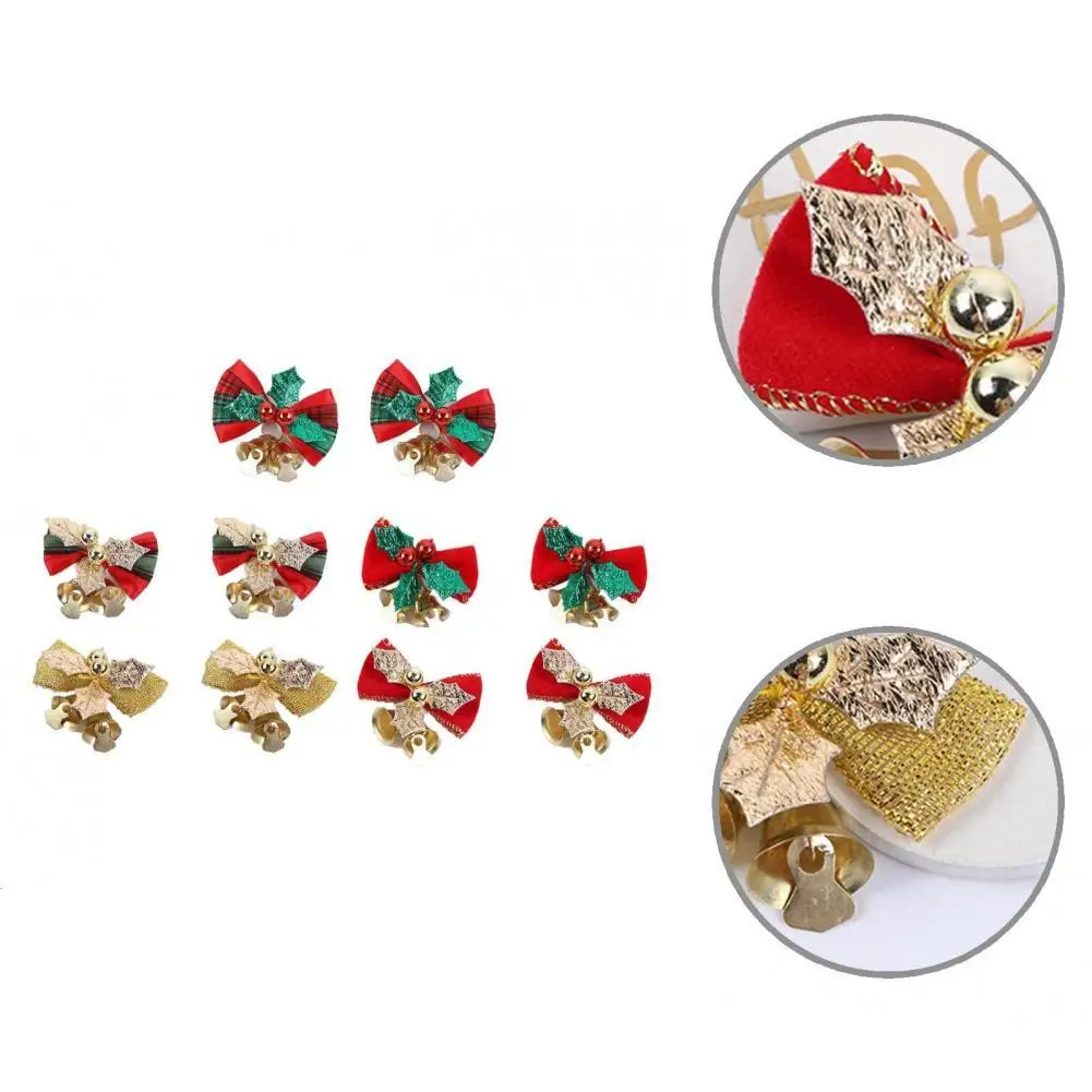 

Long Lasting 10Pcs/Set Attractive All Match Multi-use Bell Decor Portable Bell Decor Durable for Kids