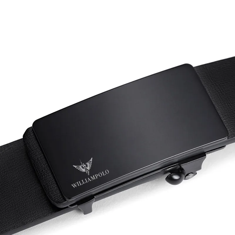 

Leather Belt for Men Luxury Brand Business Metal Automatic Buckle Belts Cowskin Waistband Strap