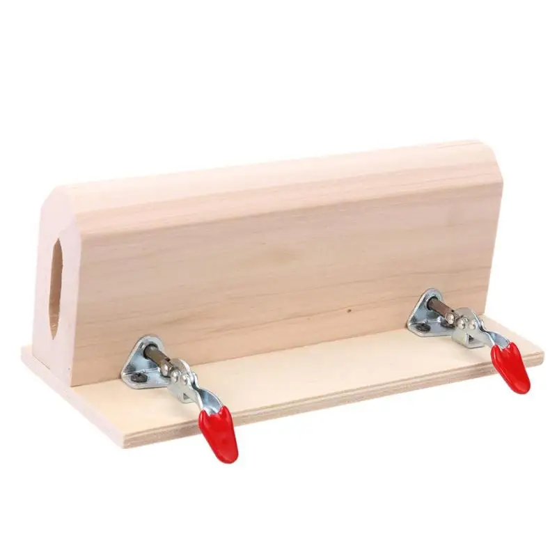 Улучшенная швейная Деревянная Кожа DIY 1 шт. горизонтальный кожный зажим для шитья