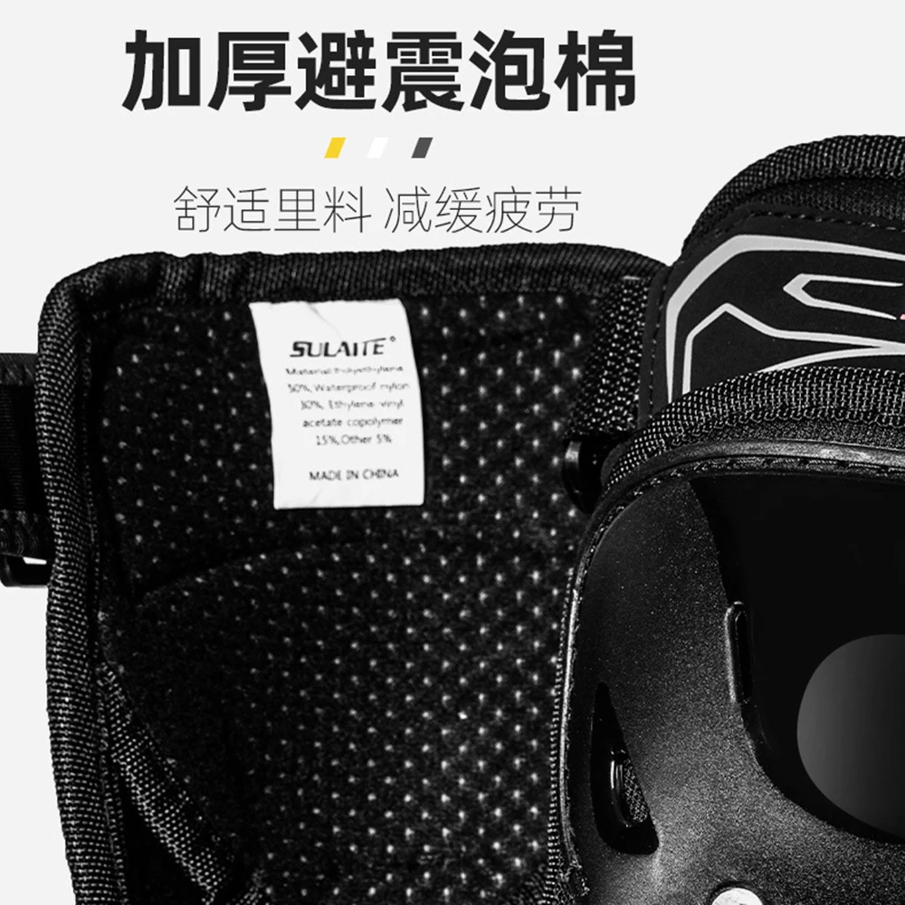 Black Motorcycle Knee Pads Moto Elbow Set Motorbike Kneepad Riding Motocross MX Protector Suit Racing Guards Gear | Автомобили и