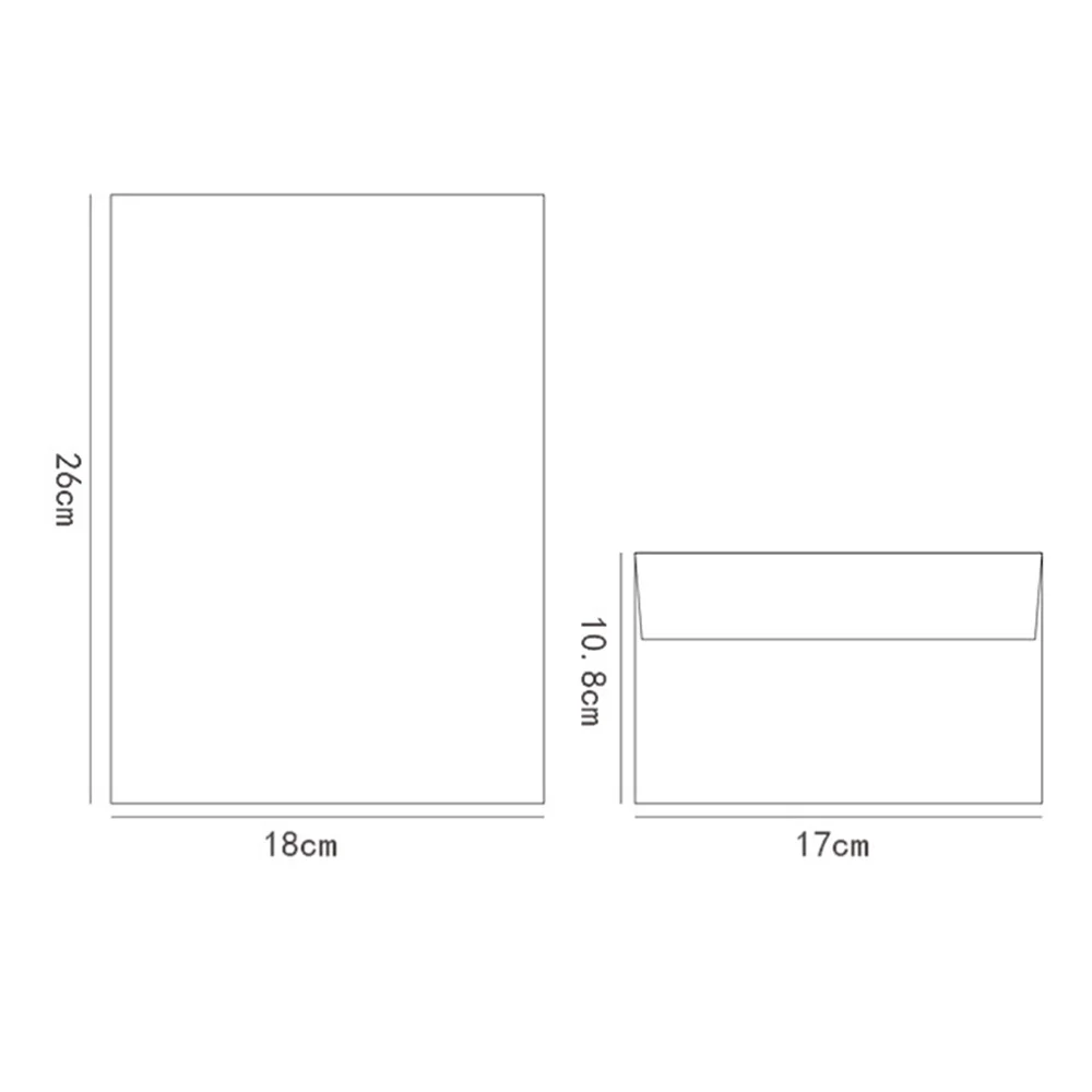 

36PCS Floral Pattern Envelopes and Letter Papers Lovely Writing Stationery Envelopes Kit (Rabbit)