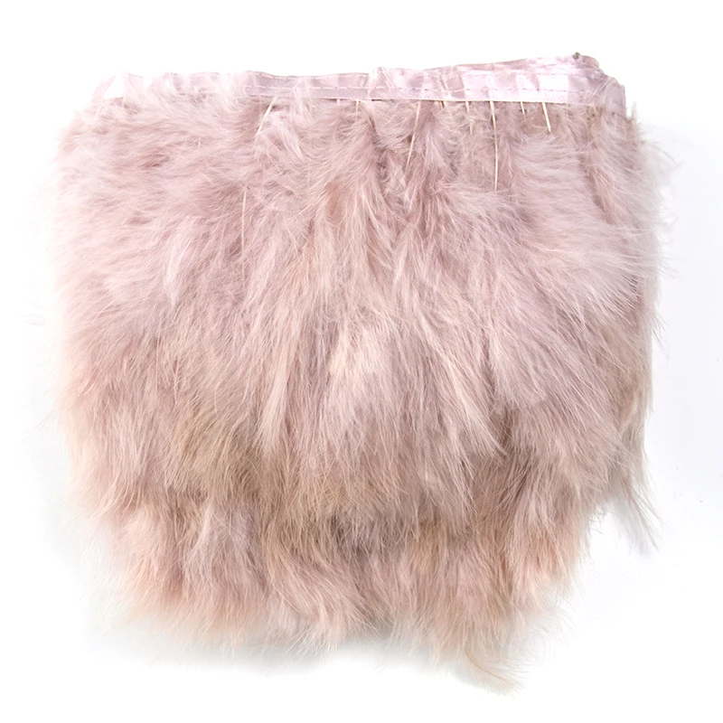 Розовый высокое качество перо индейки отделкой бахромой DIY Швейные аксессуары