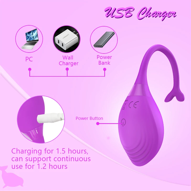 Вагинальный вибратор для женщин вибрирующее яйцо шарик Кегеля беспроводные