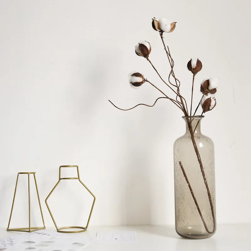 Искусственные цветы из натурального высушенного хлопка 6 цветов|Искусственные и