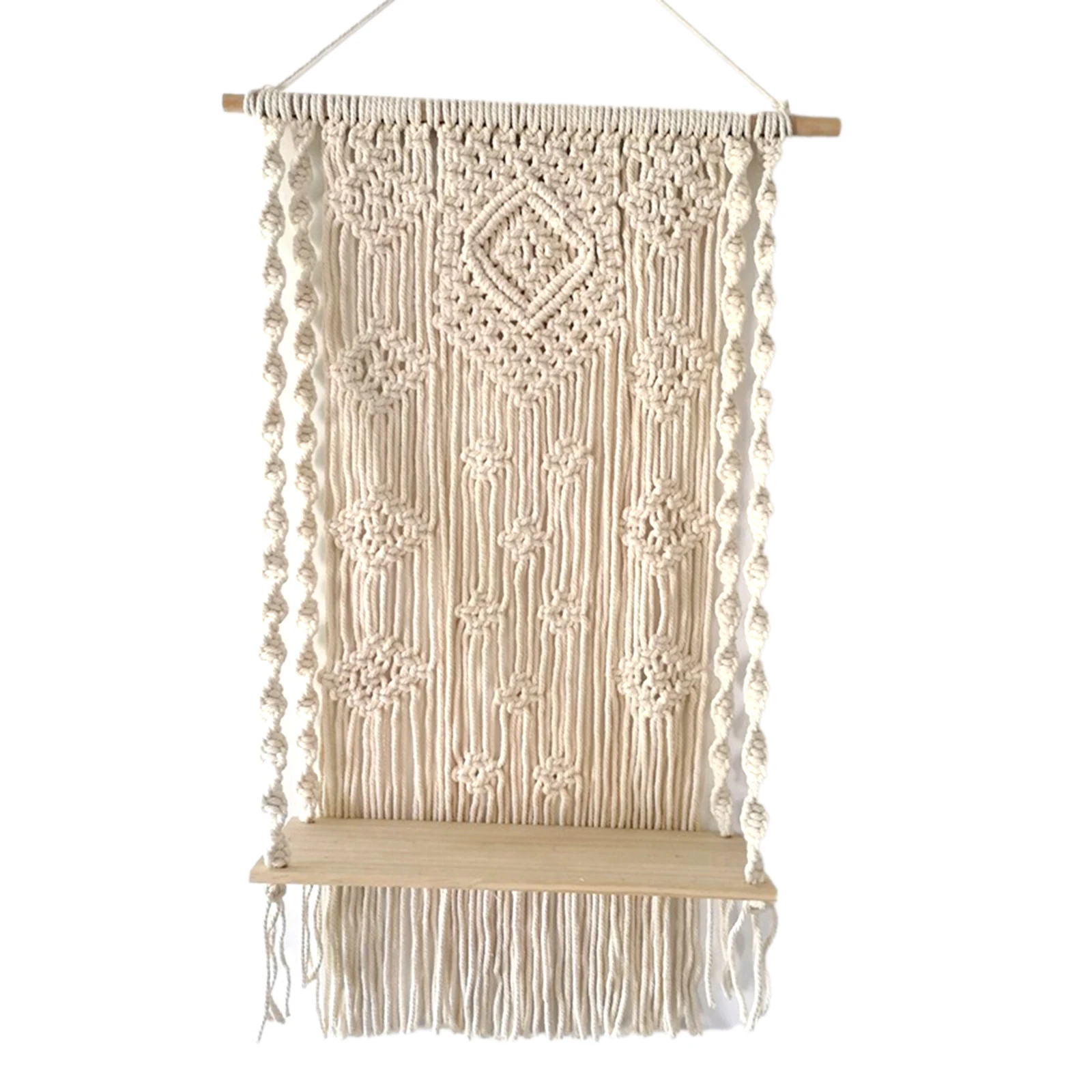 

Тканый гобелен с кисточками, макраме, настенный гобелен с вешалкой, Украшение стен для квартиры, дома, гостиной
