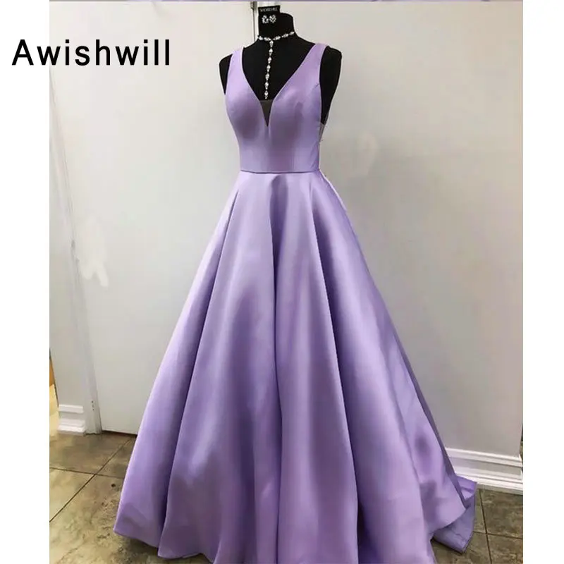 

Новое Элегантное Атласное Вечернее платье для женщин с v-образным вырезом А-силуэта длиной до пола в африканском стиле с карманами длинное п...