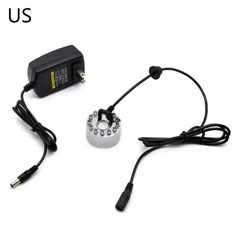 

Ultrasonic Mist Maker Generator Fogger Nebulizer Water Fountain Pond 12 LED Atomizer Air Humidifier US/UK/EU/AU Plug
