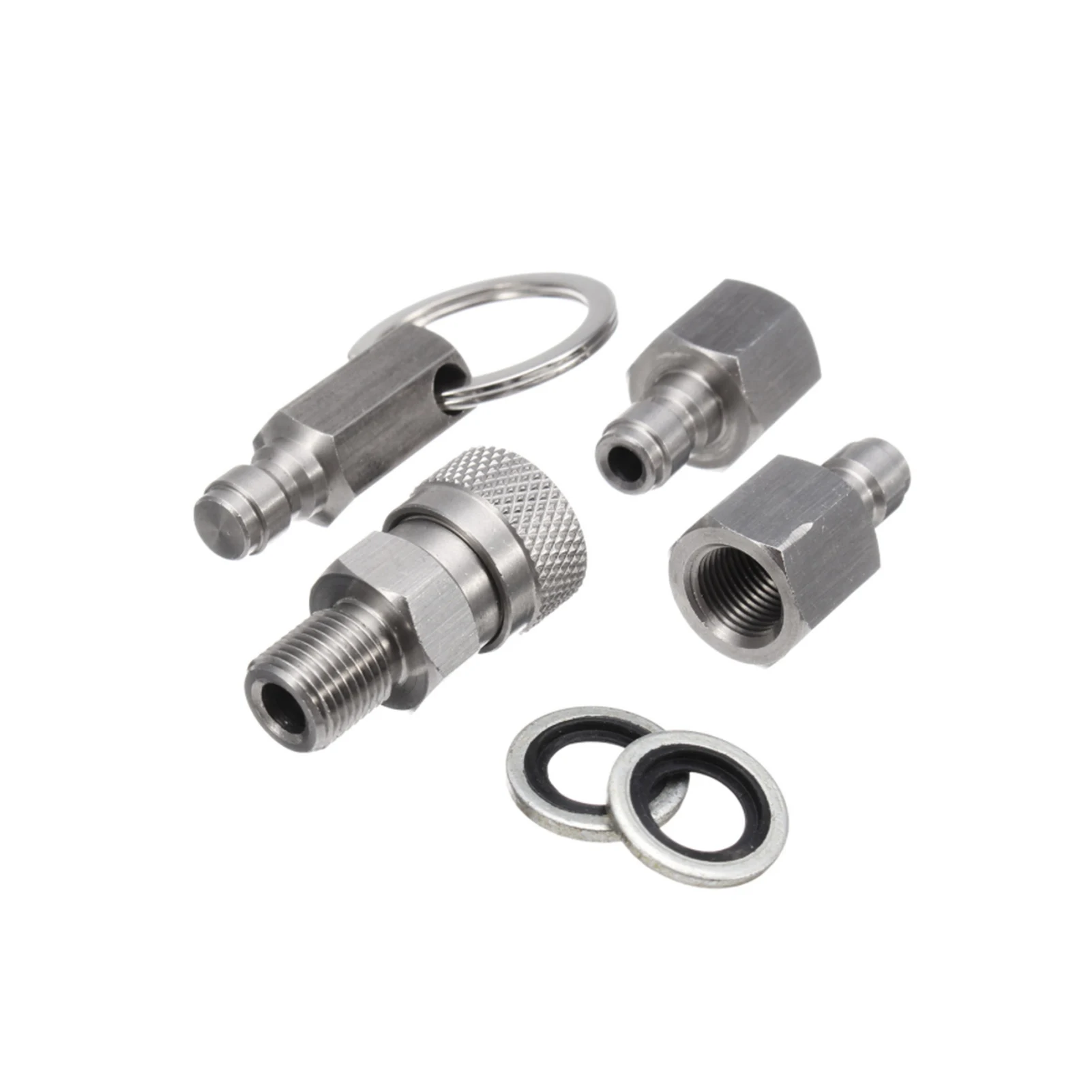 

Stainless Steel 1:8 BSPP For Airguns Replacement Parts Connector Charging Adapter Quick Coupler Practical Sockets Filling
