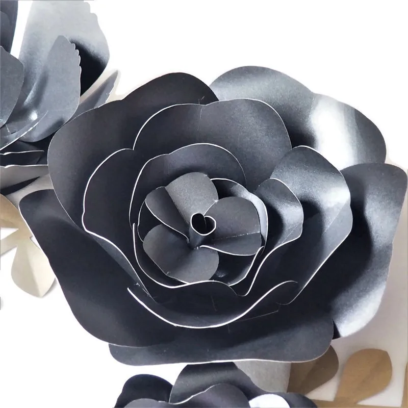 DIY Искусственные цветы гигантские бумажные 3 шт. из бумаги оставьте 2 декор для