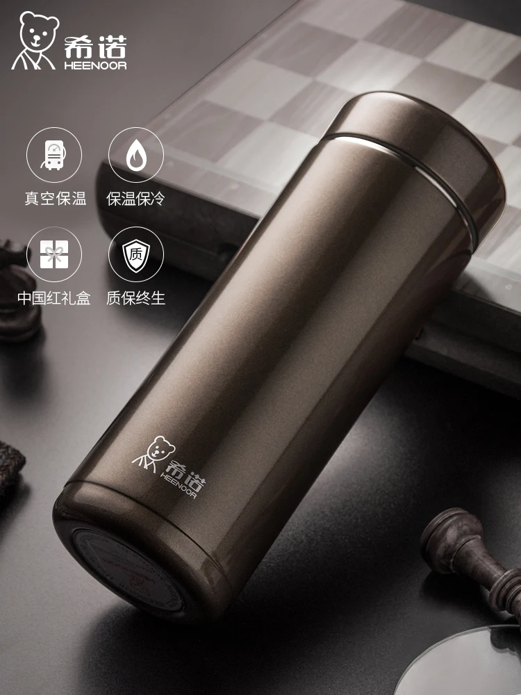 

High Quality Thermos Cup Straight Business Retro Thermos for Coffee Stainless Steel Garrafa De Gua Hot and Cold Bottle HH50BW