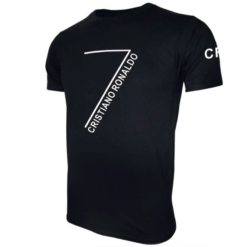 Новая модная футболка с принтом Криштиану Роналду мужская повседневная