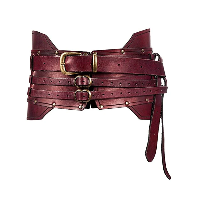 Средневековые аксессуары винтажный широкий ремень мужские рыцарские доспехи