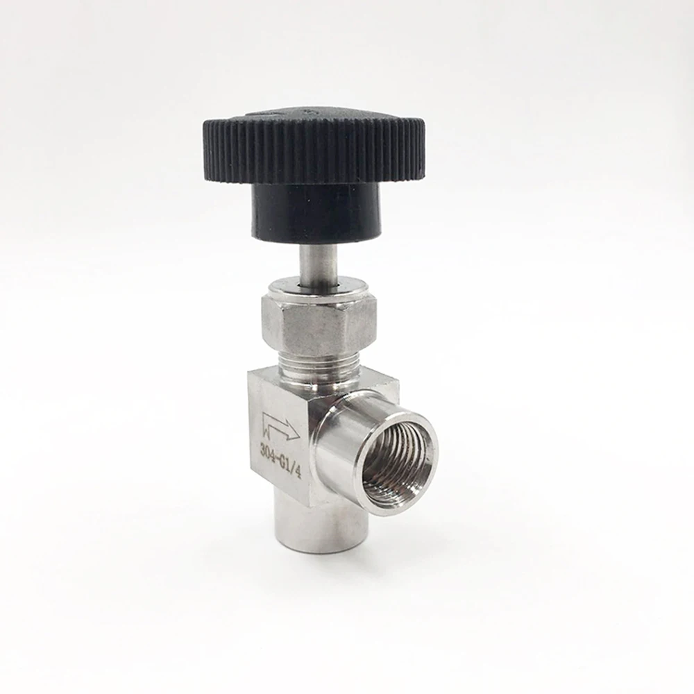1/" 1/4" 3/" 1/2" BSP NPT Женский угловой игольчатый клапан кран локоть 304 из нержавеющей стали контроль потока вода газ масло 915 PSI