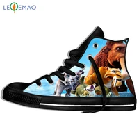 creative design custom sneakers hot printing ice age unisex lightweight trends comfortable ultra high top light sports shoes