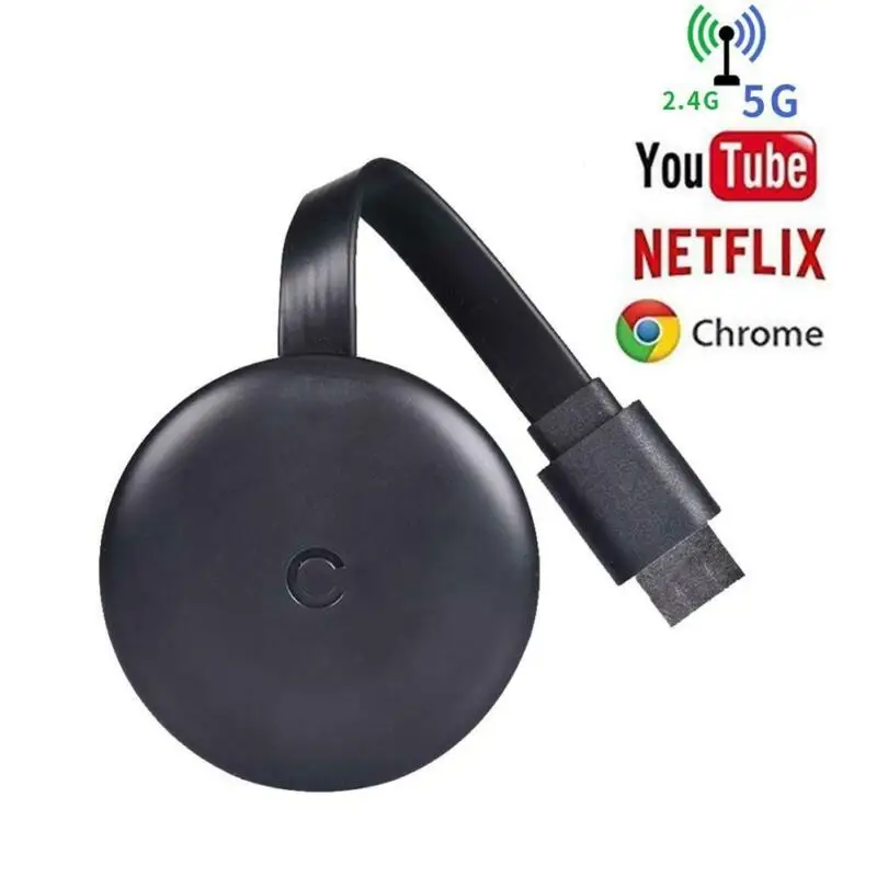 Черный WiFi 5G HDMI беспроводной дисплей адаптер приемник толкатель экран черный для