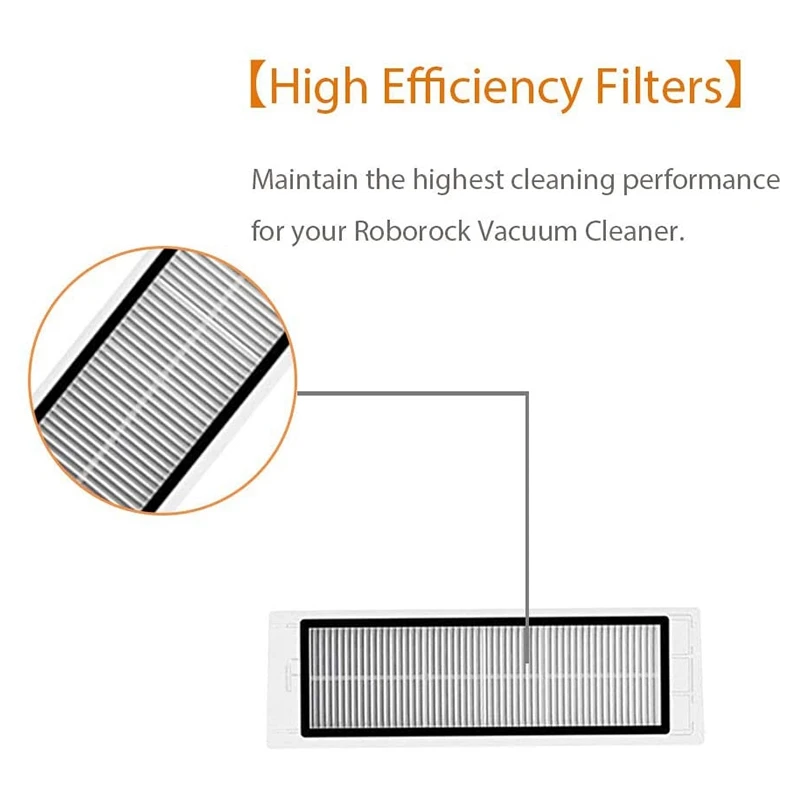 

Filters Replacement for Roborock S5 S5 MAX S6 E20 E25 E35 C10 S50 Xiaomi Robot Vacuums,4-Pack