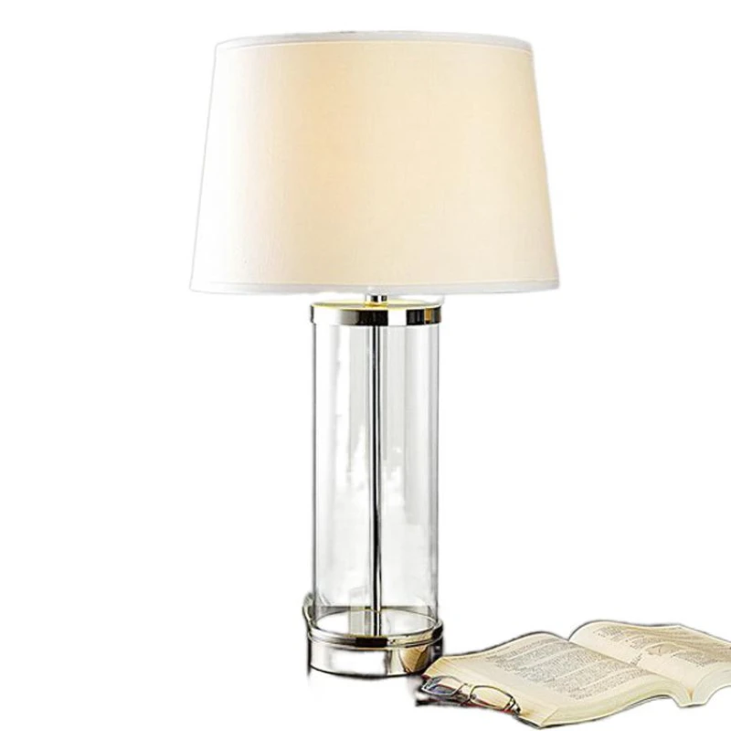 TUDA 36x60 см Классическая гостиничная прикроватная лампа из хрустального стекла для