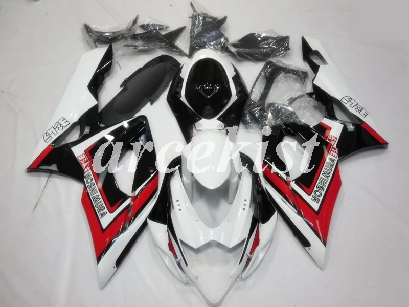 

Полный обтекатель для мотоцикла из АБС-пластика, 4 подарка, подходит для Suzuki GSX-R1000 K5 2005 2006 GSXR1000 05 06, кузов белого цвета