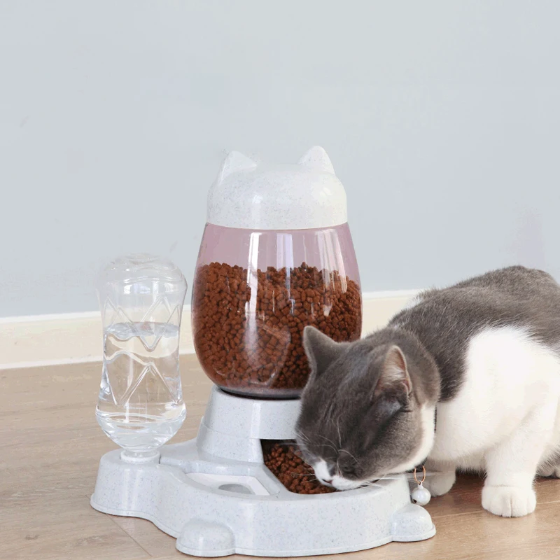 

Pet Dog Cat Bowl Fountain Automatic Water Food Feeder Dispenser Container For Cats Dogs Drinking Eating Products Supplies